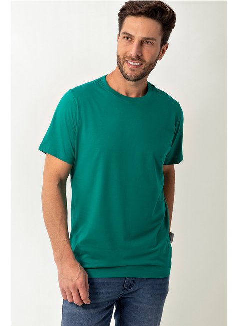 Camiseta Tradicional Lisa Verde Bandeira